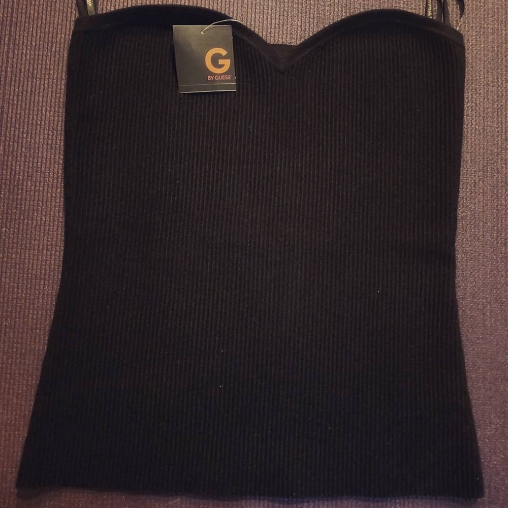 Stretch Ribbed Tube Top - Picture 2 of 6